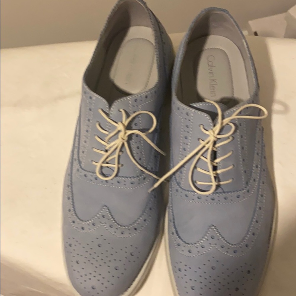 Men Light blue Oxford Shoes